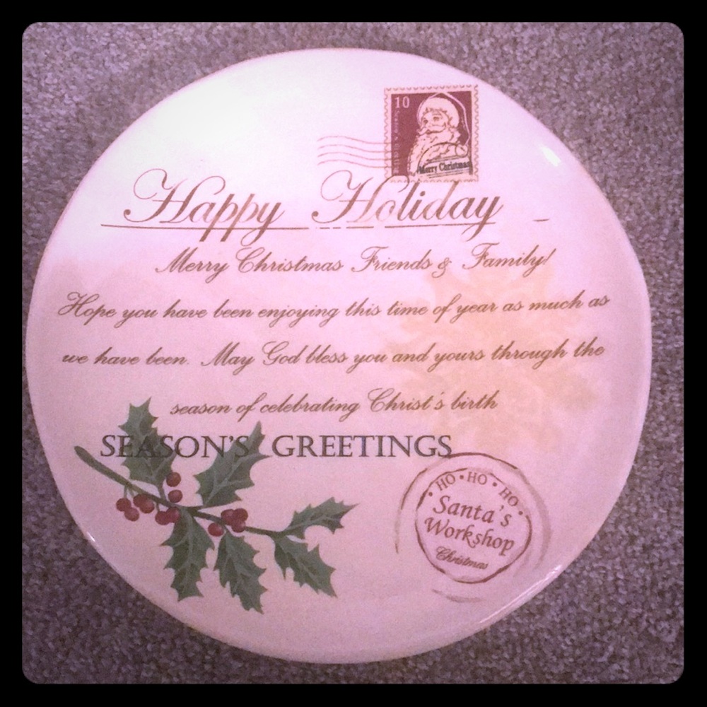 Santa plate